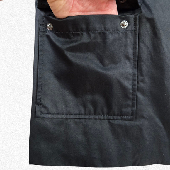 Calvin Klein Black Classic Lightweight Minimal Spring Rain Jacket Size Small - Picture 6 of 9